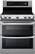Front. LG - 7.3 Cu. Ft. Freestanding Double Oven Electric Range with EasyClean and ProBake Convection - Stainless steel.