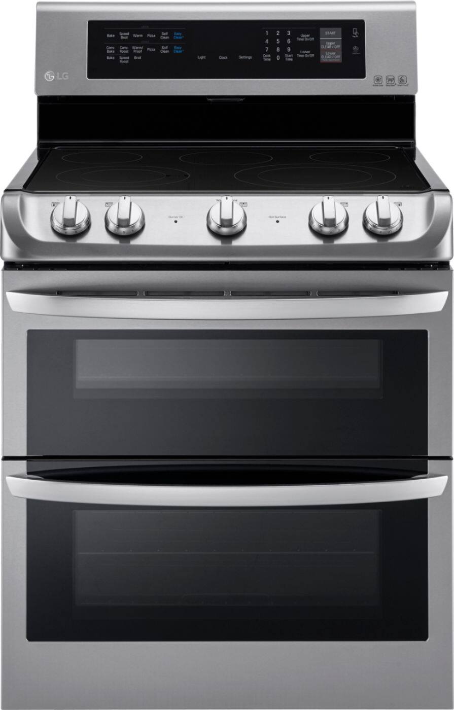 LG - 7.3 Cu. Ft. Freestanding Double Oven Electric Range with EasyClean and ProBake Convection - Stainless Steel