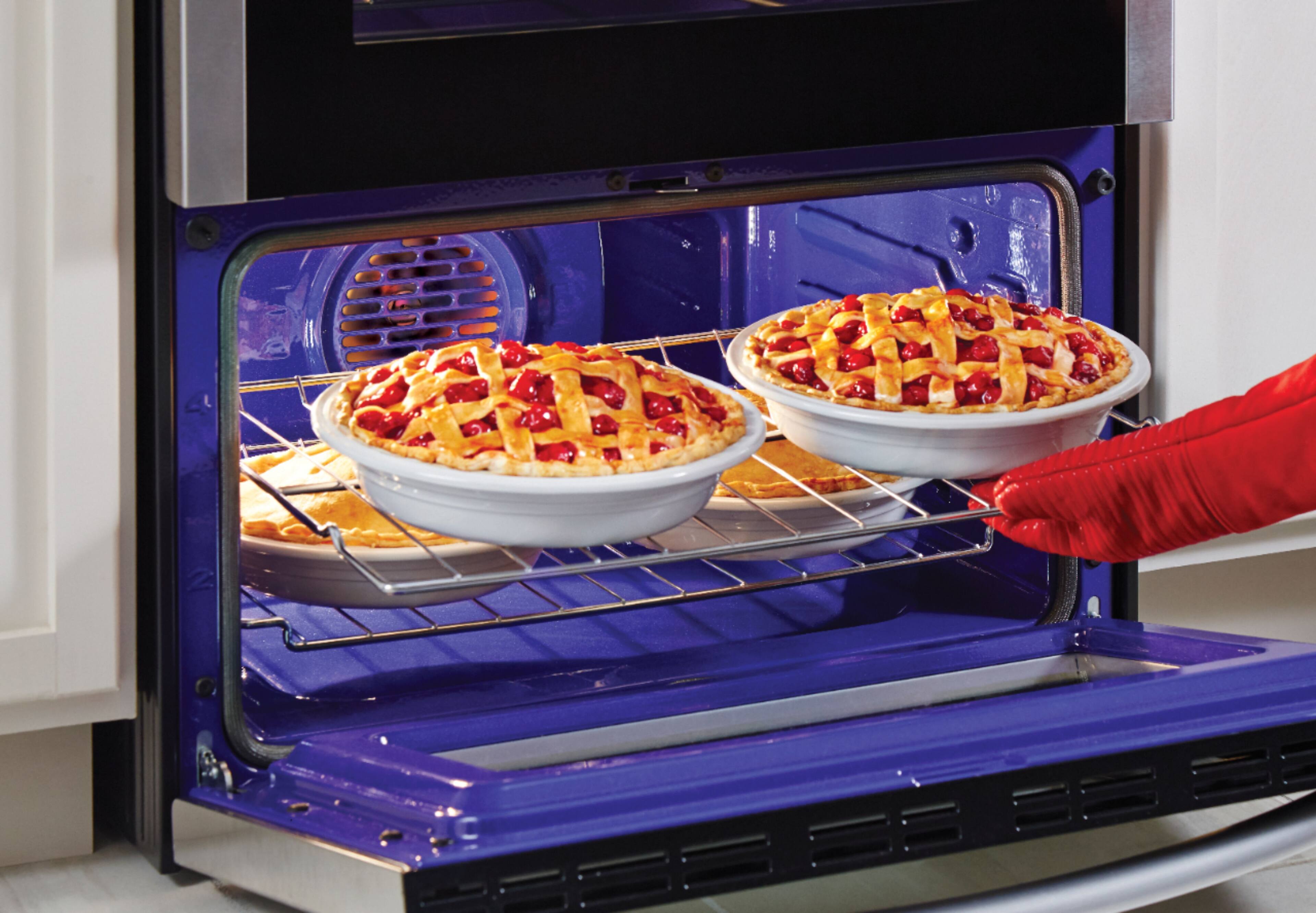 Alt View 18. LG - 7.3 Cu. Ft. Freestanding Double Oven Electric Range with EasyClean and ProBake Convection - Stainless steel.