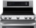 Alt View Zoom 1. LG - 7.3 Cu. Ft. Freestanding Double Oven Electric Range with EasyClean and ProBake Convection - Stainless Steel.