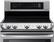 Alt View 11. LG - 7.3 Cu. Ft. Freestanding Double Oven Electric Range with EasyClean and ProBake Convection - Stainless steel.