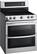 Angle. LG - 7.3 Cu. Ft. Electric Self-Cleaning Freestanding Double Oven Range with ProBake Convection - Stainless Steel.