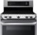 Alt View Zoom 1. LG - 7.3 Cu. Ft. Electric Self-Cleaning Freestanding Double Oven Range with ProBake Convection - Stainless steel.