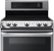 Alt View Zoom 2. LG - 7.3 Cu. Ft. Electric Self-Cleaning Freestanding Double Oven Range with ProBake Convection - Stainless steel.
