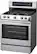 Left. LG - 6.3 Cu. Ft. Gas Self-Cleaning Freestanding Range with ProBake Convection - Stainless steel.