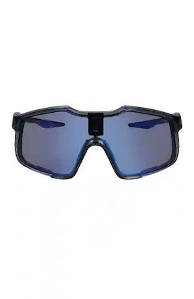 Front. Chamelo - Falcon - Sports Smart Glasses with Electrochromic Auto Tint (Obsidian Frame) - Obsidian frame | Alpha Blue lenses.