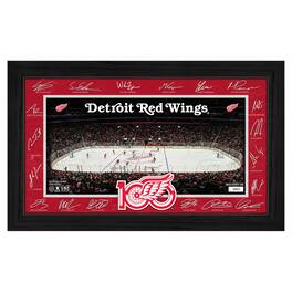 Highland Mint - Detroit Red Wings Limited Edition 2025 Facsimile Signature Rink Framed Photograph - Multicolor