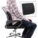 Alt View 16. Mind Reader - Lumbar Support Cushion, Office Chair Support, Posture Corrector, Memory Foam, 13.5"L x 4"W x 12.25"H - Black.