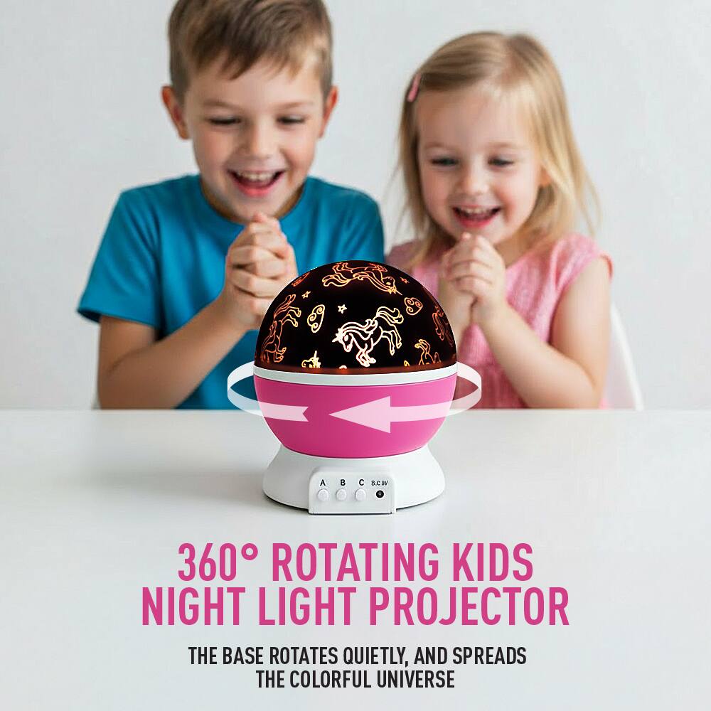 360° Rotating Kids Night Light Projector

The base rotates quietly, and spreads the colorful universe