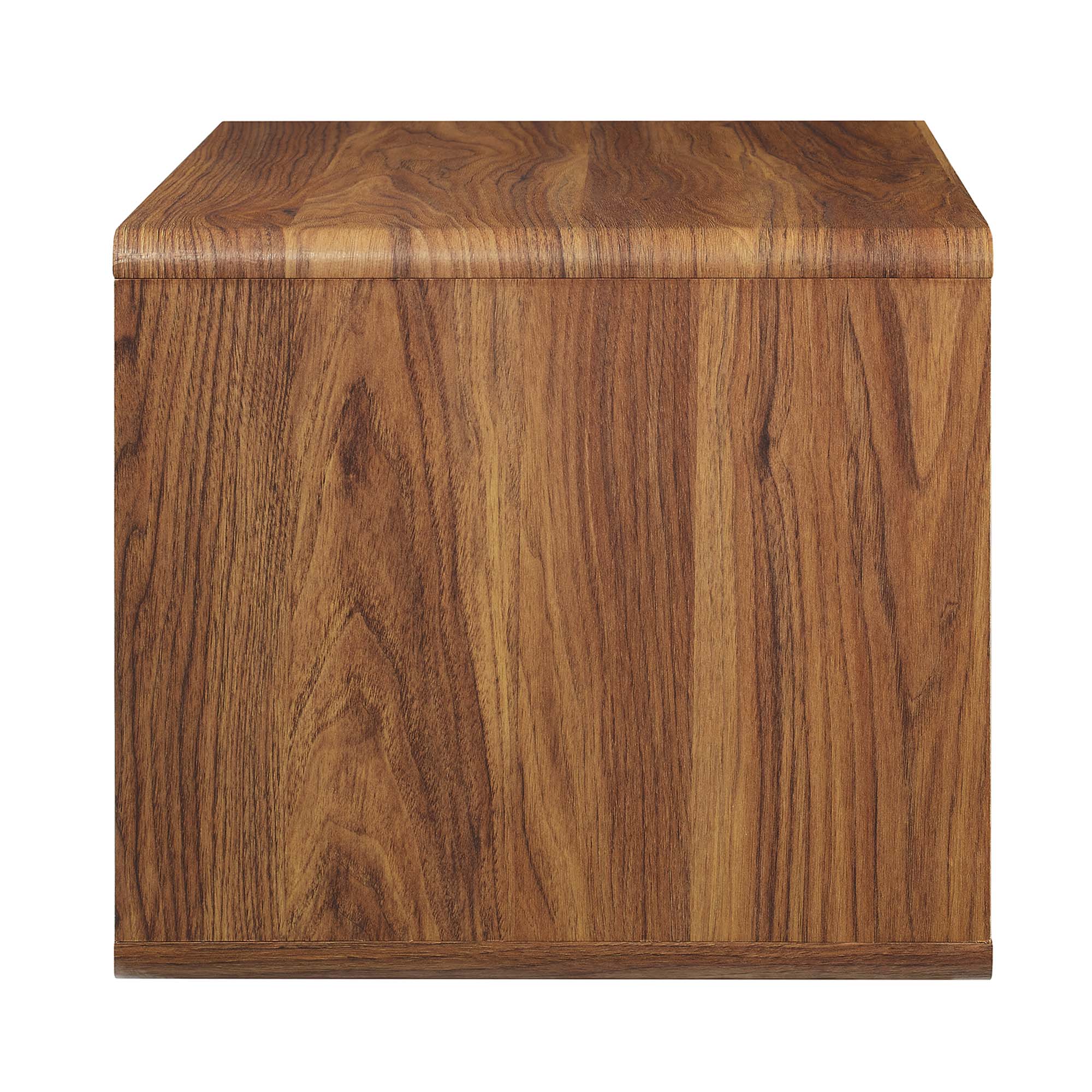 Alt View 2. Modway - Transmit Wall Mount Nightstand by Modway - Walnut White.