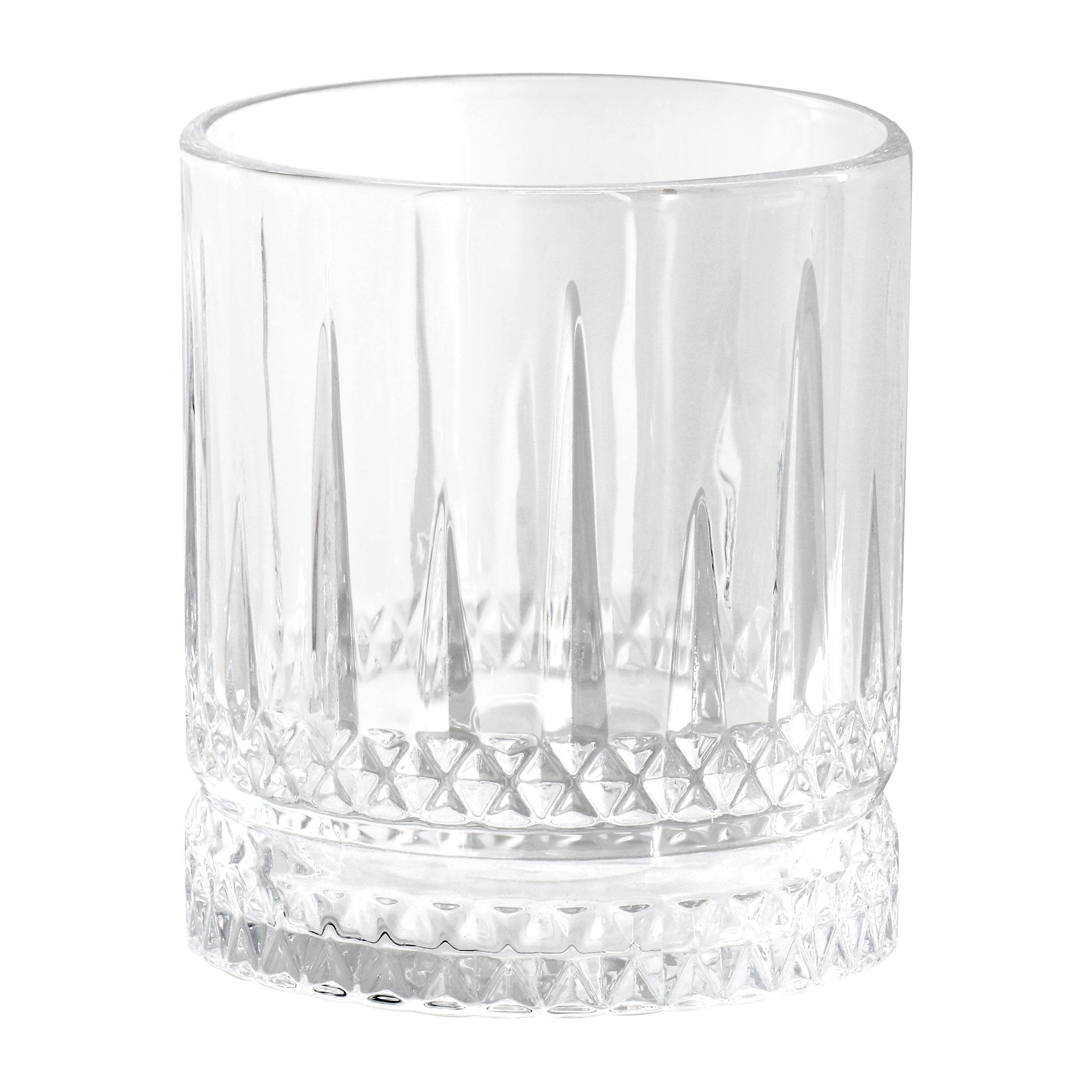 Alt View 1. Gibson - Gibson Home 4 Piece 13 Ounce Iceberg Embossed Double Old-Fashioned Glass Set - Clear.
