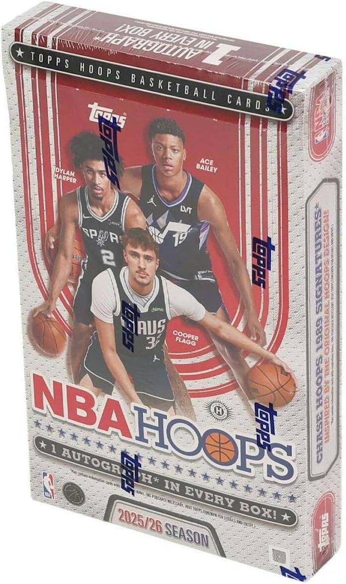 BOX! EVERY AUTOGRAPHY IN TOPPS HOOPS NBA BASKETBALL CARDS! CADA HARPER DYLAN P2 BAILEY ACE LVT SPAR e SA7 19 DESIGN! 2 LPPS SIGNATURES* HOOPS chiove OPps AUS COOPER 1989 ORIGIN 3 FLAGG THIE NBA HOOPS BY H NBAHOOP'S HO LOPPS CHASE INSPIRED 1 AUTOGRA H PS IN EVERY 2025/26 BOX! DELL SEASON TRPAS 1