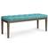 Front. Simpli Home - Waverly Tufted Ottoman Bench - Aqua.