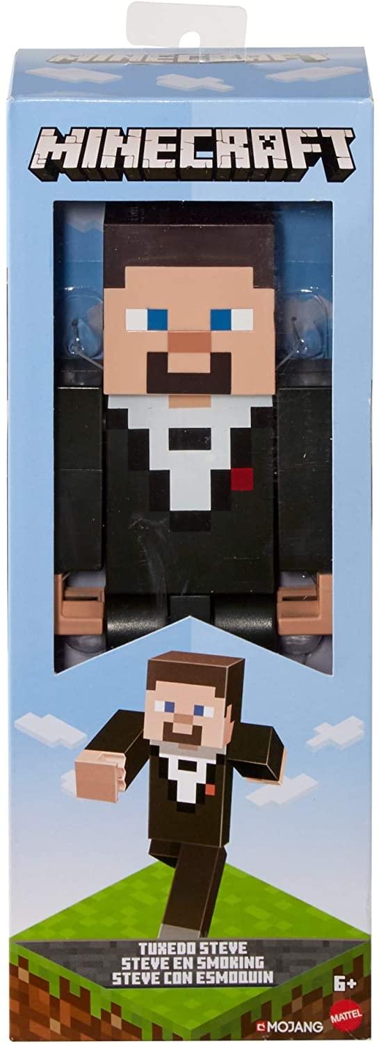 Minecraft  
Tuxedo Steve  
Steve en Smoking  
Steve con Esmoquin  
6+  
©Mojang  
Mattel