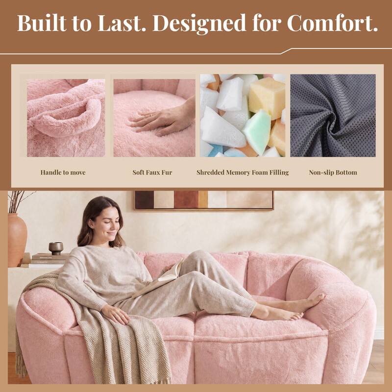 Built to Last. Designed for Comfort.

- Handle to move
- Soft Faux Fur
- Shredded Memory Foam Filling
- Non-slip Bottom