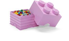 Room Copenhagen - LEGO Stackable Storage Brick with 4 Knobs, Light Purple - Collectibles - Multicolor