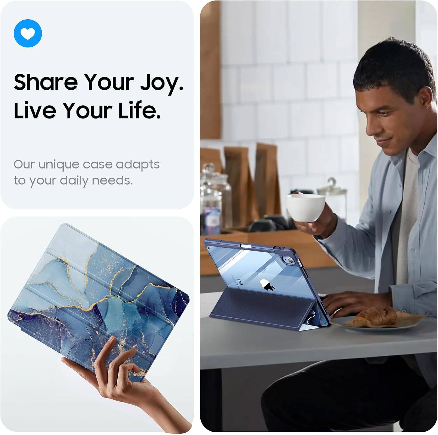 Share Your Joy. Live Your Life.

Our unique case adapts to your daily needs.