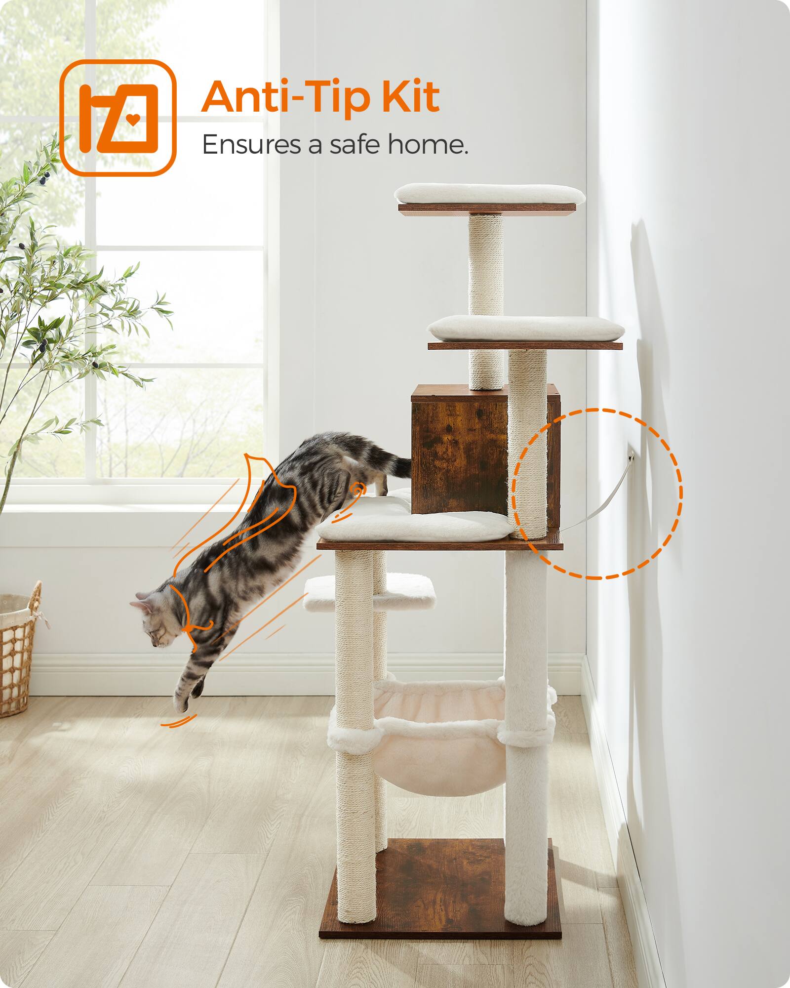 Anti-Tip Kit  
Ensures a safe home.