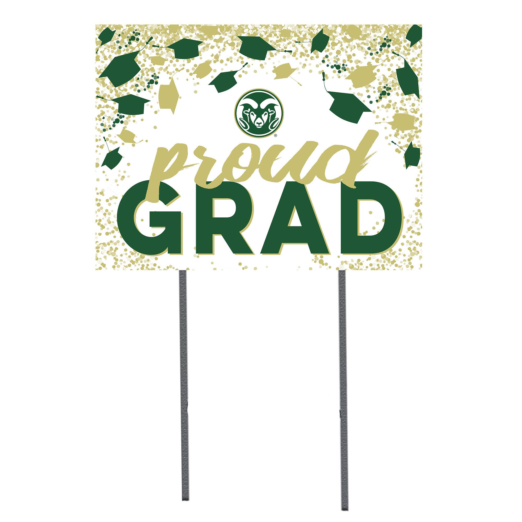 Colorado State Rams 18'' x 24'' Grad Yard Sign