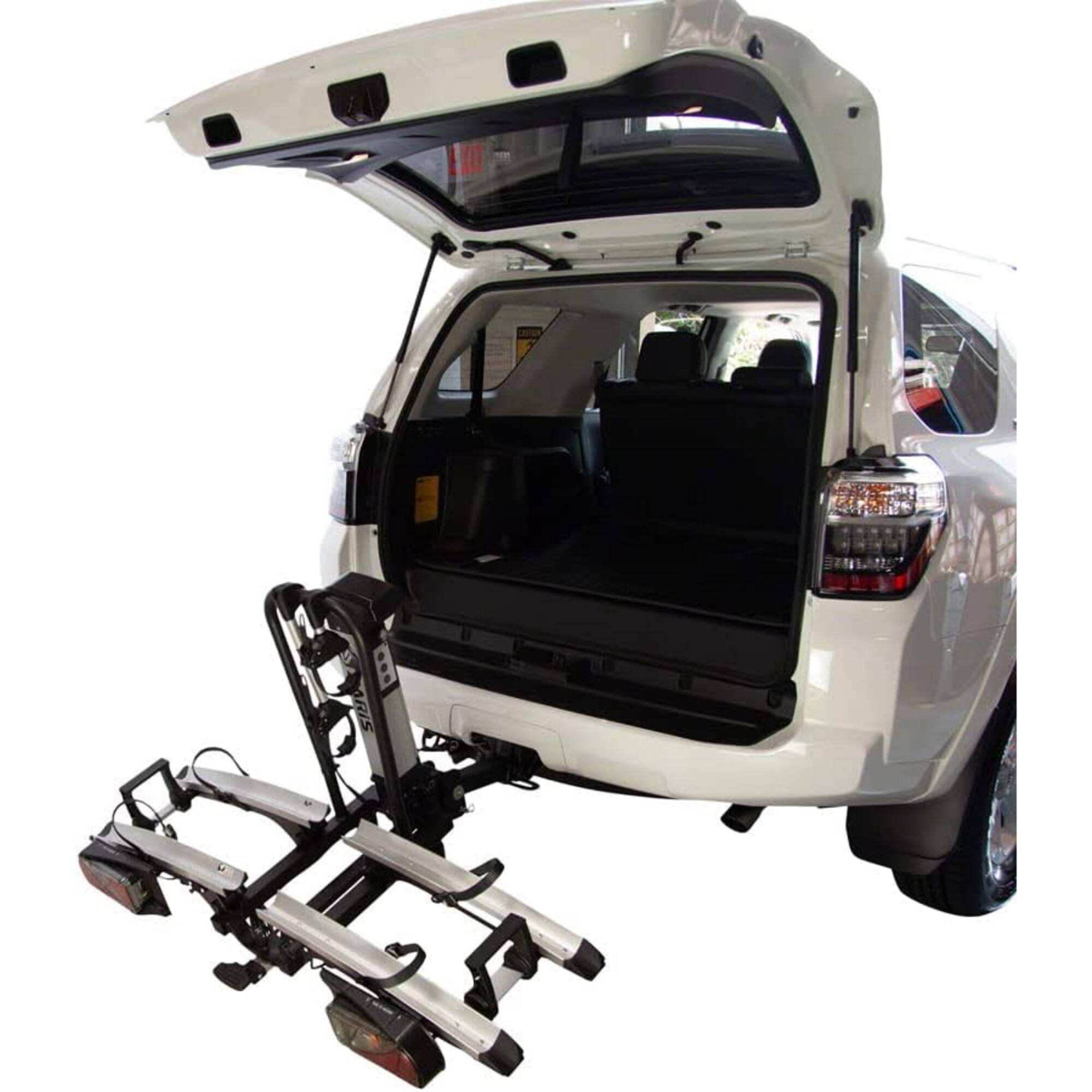 Alt View 1. Saris - Door County Bike Rack for Car, Hitch Bike Rack W/Electric Hitch Lift for Easy Loading, 2 Bikes - Black.