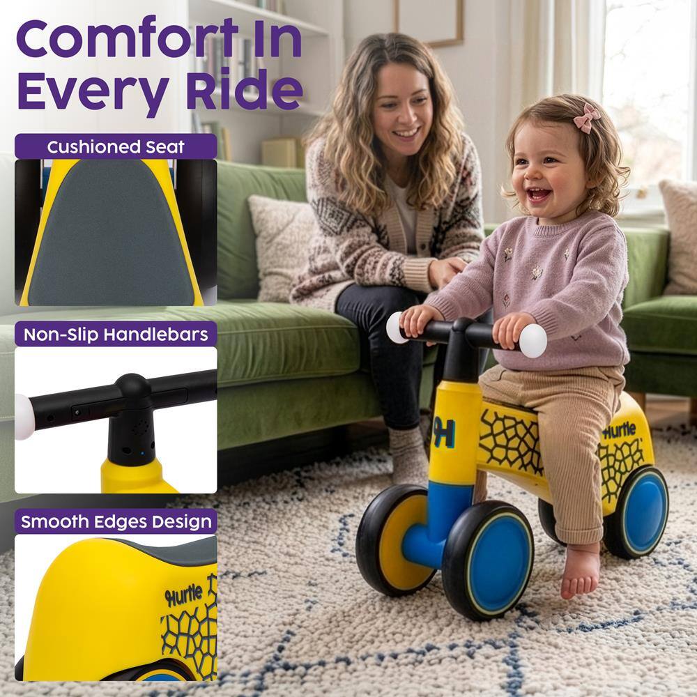 Comfort In Every Ride  
Cushioned Seat  
Non-Slip Handlebars  
Smooth Edges Design