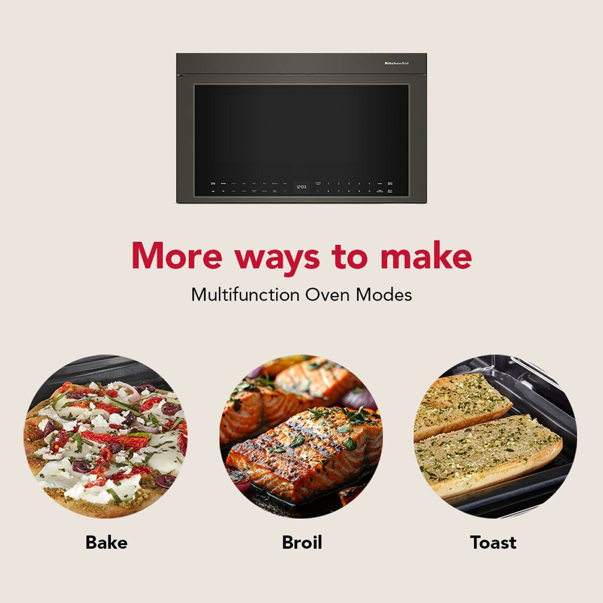 103 a - More ways to make Multifunction Oven Modes Bake Broil Toast