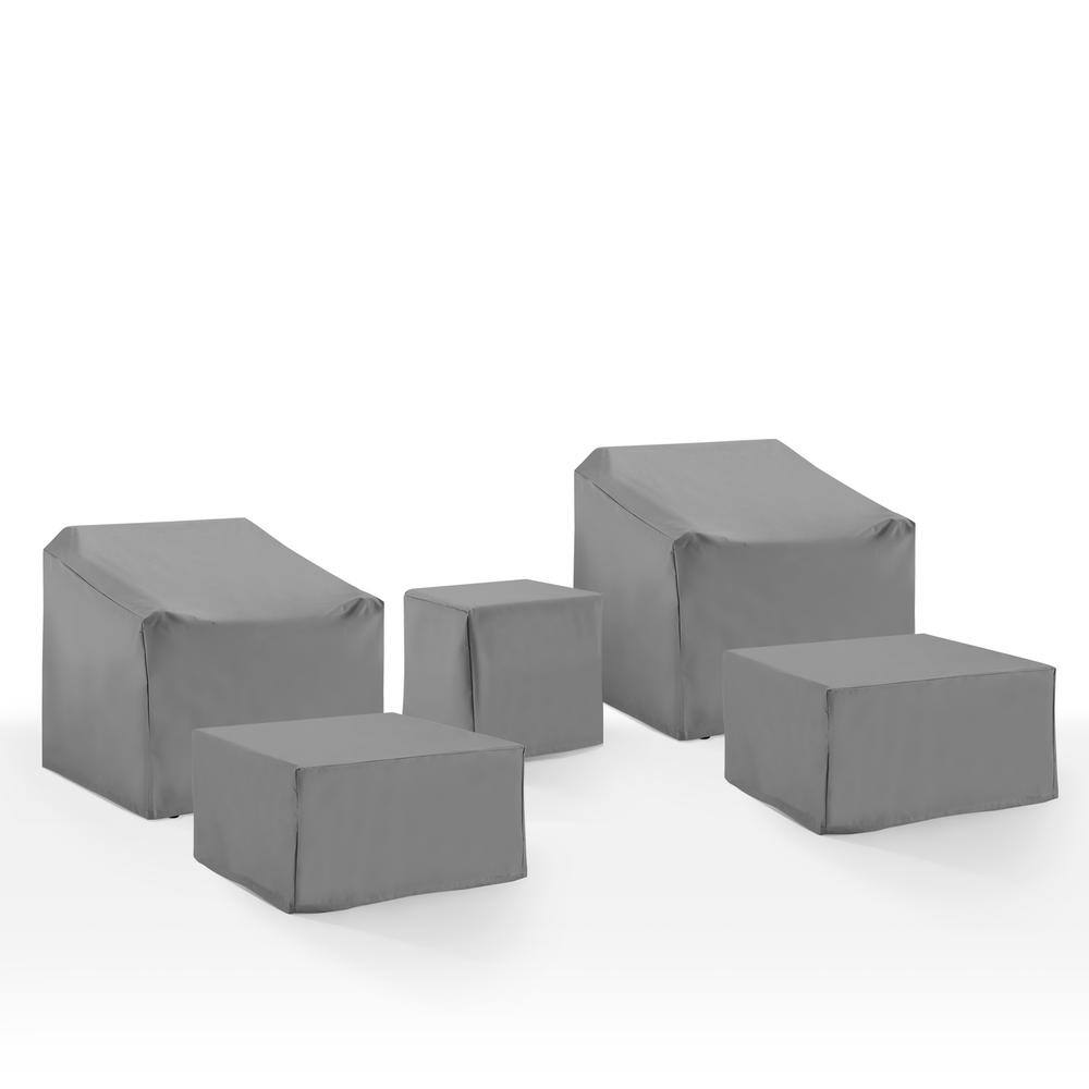 Crosley Furniture 5Pc Outdoor Furniture Cover Set Gray - Best Buy