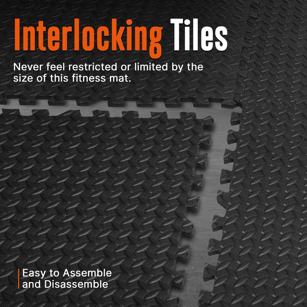 Interlocking Tiles

Never feel restricted or limited by the size of this fitness mat.

Easy to Assemble and Disassemble
