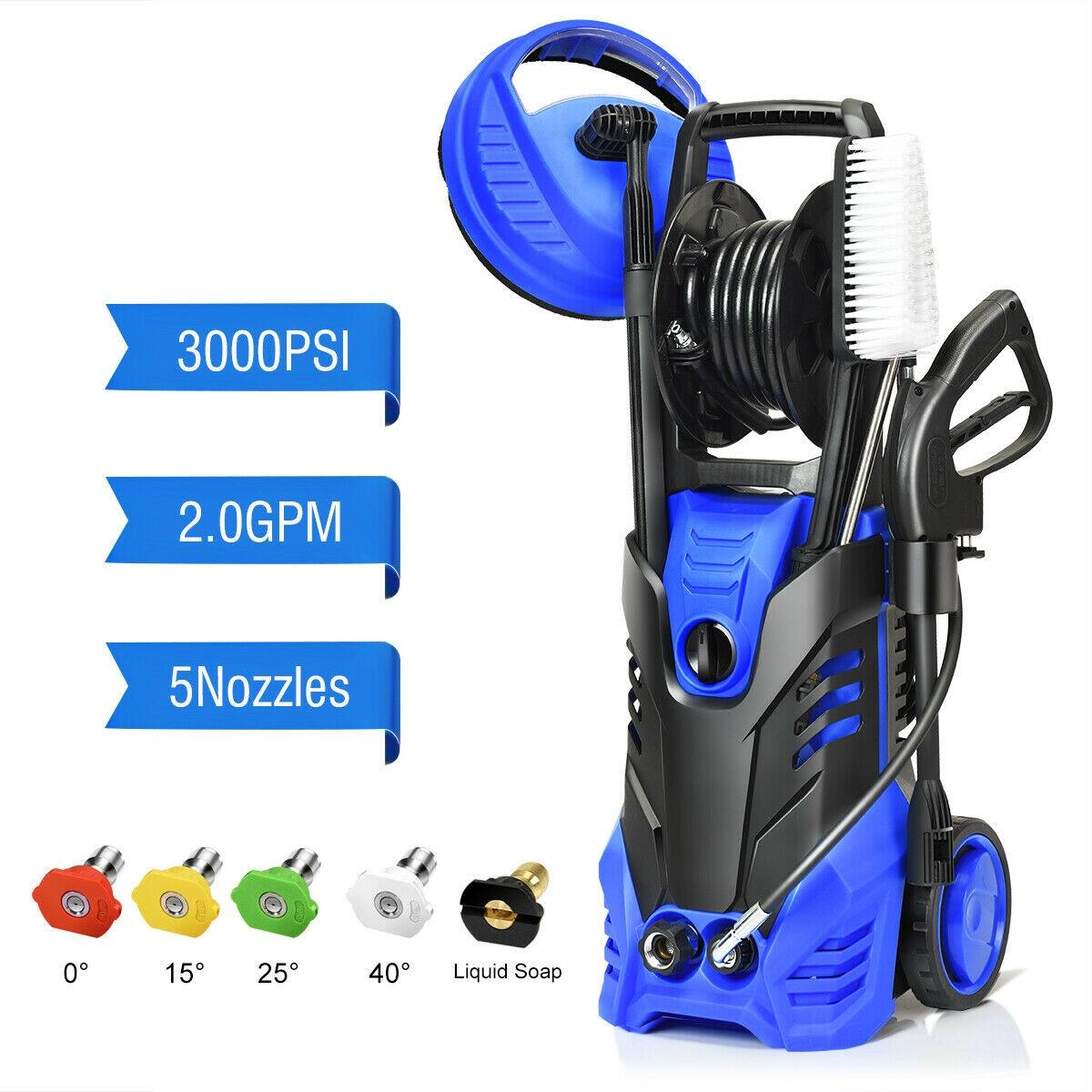 3000PSI, 2.0GPM, 5Nozzles, 0, 15, 25, 40, Liquid Soap