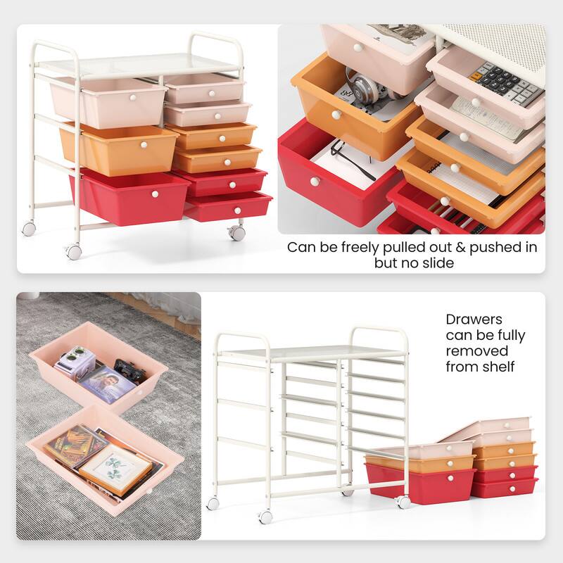 - Can be freely pulled out & pushed in but no slide
- Drawers can be fully removed from shelf