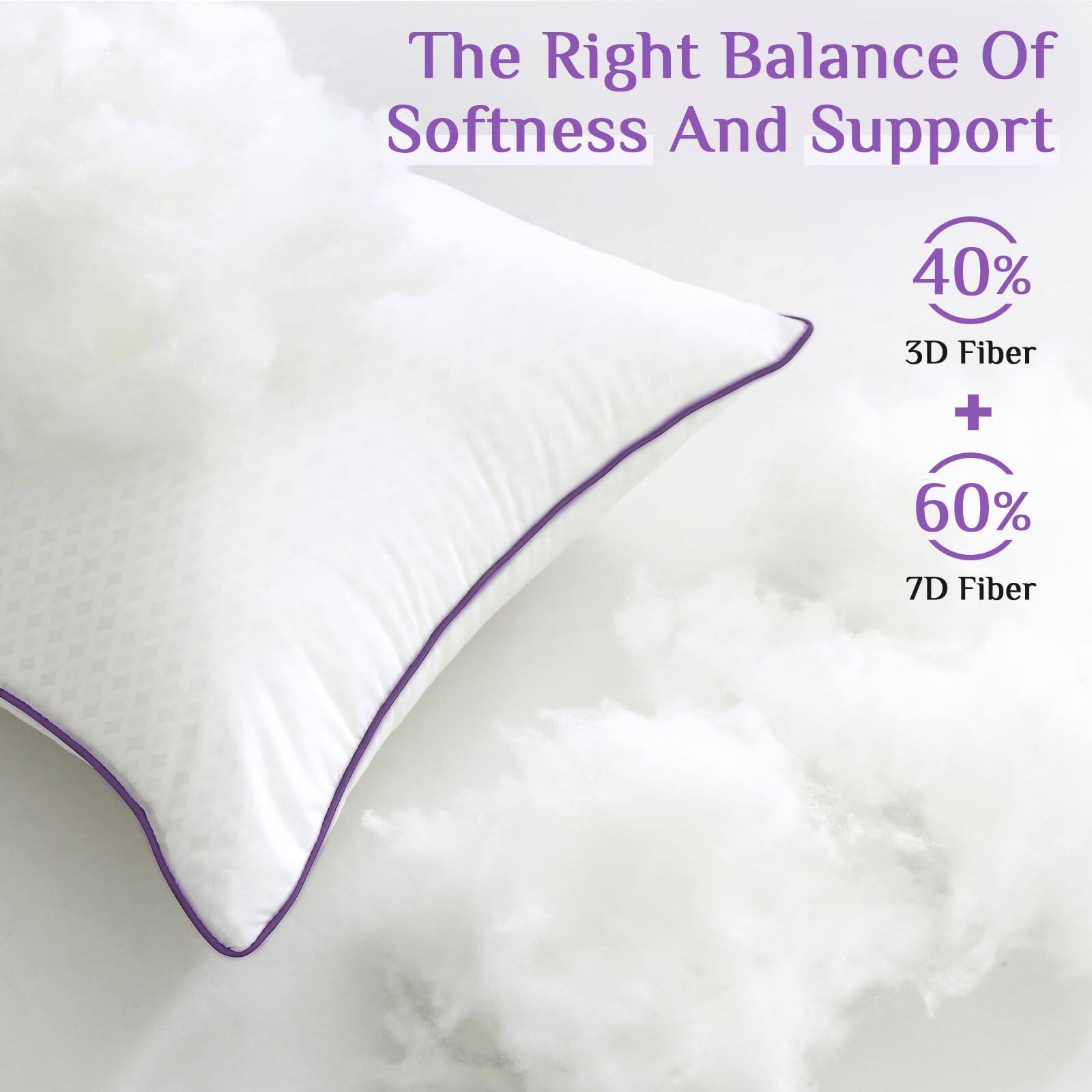 The Right Balance Of Softness And Support

40% 3D Fiber + 60% 7D Fiber