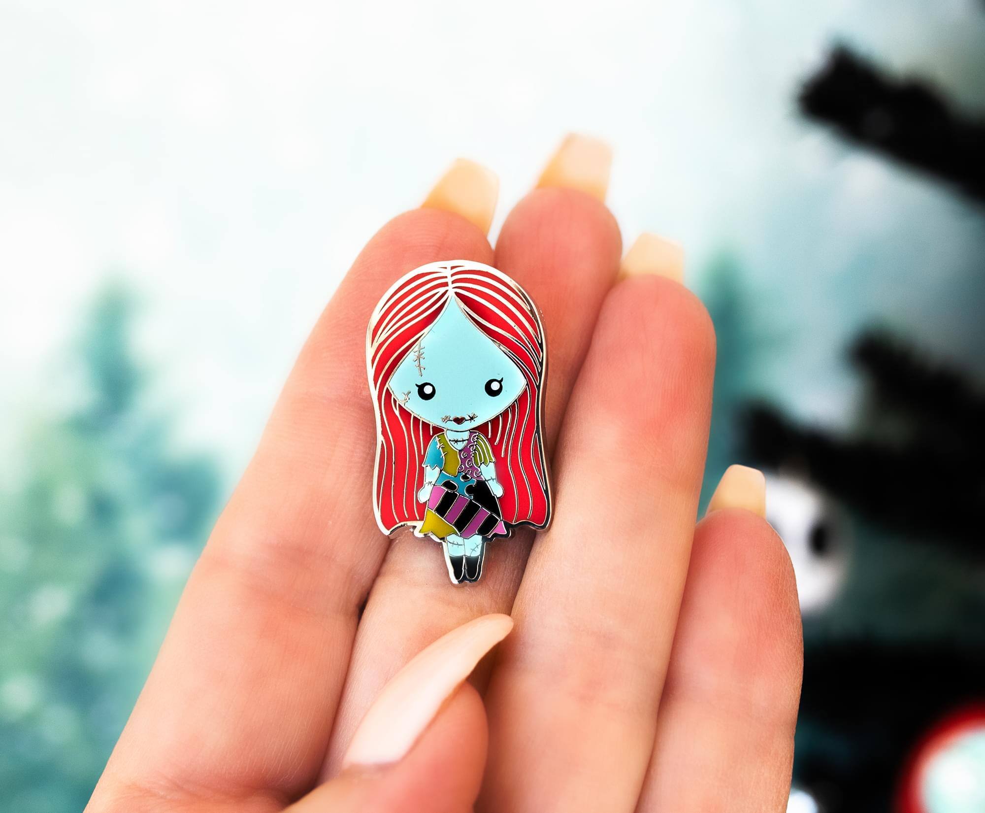 Alt View 3. Disney - Disney Nightmare Before Christmas 6-Piece Enamel Pin Set | SDCC 2022 Exclusive - Black.