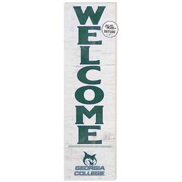 Jardine - Georgia College Bobcats 10'' x 35'' Indoor/Outdoor Welcome Sign - White