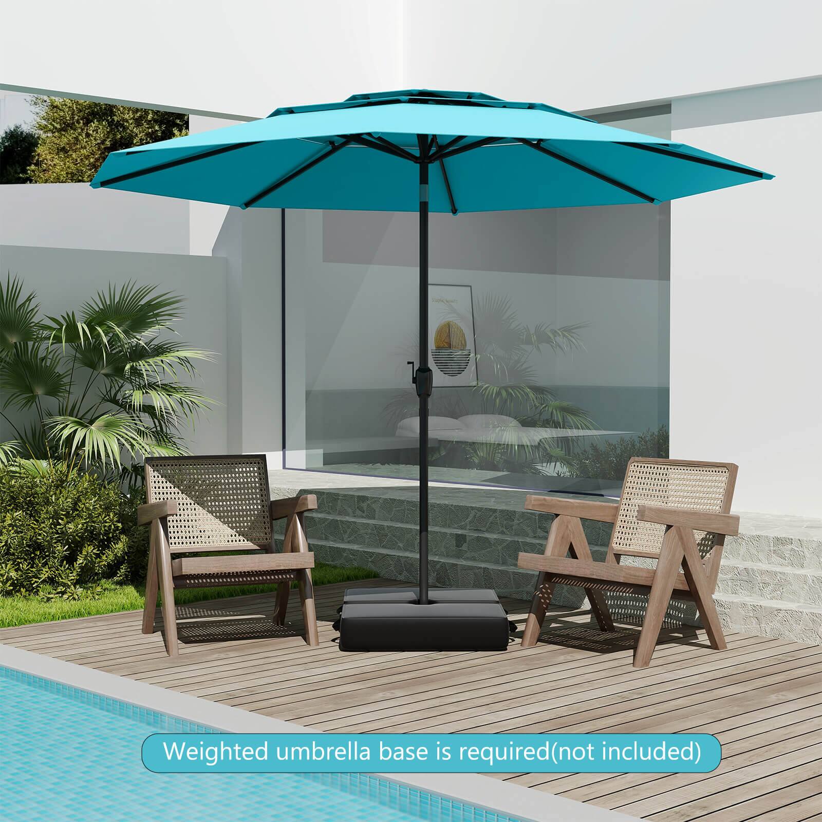 Weighted umbrella base is required (not included)