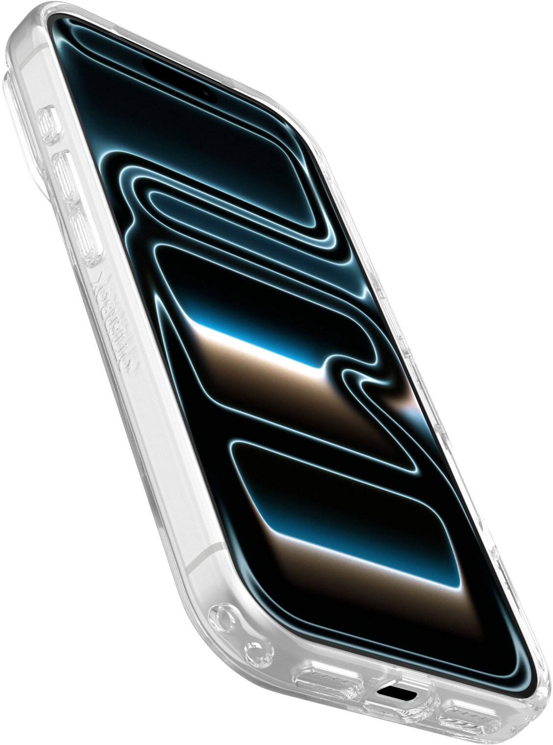 Left. OtterBox - Lumen Series Hard Shell for Apple iPhone 18 Pro and Apple iPhone 17 Pro - Clear.