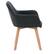 Alt View 13. CorLiving - Ayla Upholstered Side Chair - Dark Grey.