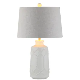 Jonathan Y - Alice 26" Ceramic LED Table Lamp - Cream