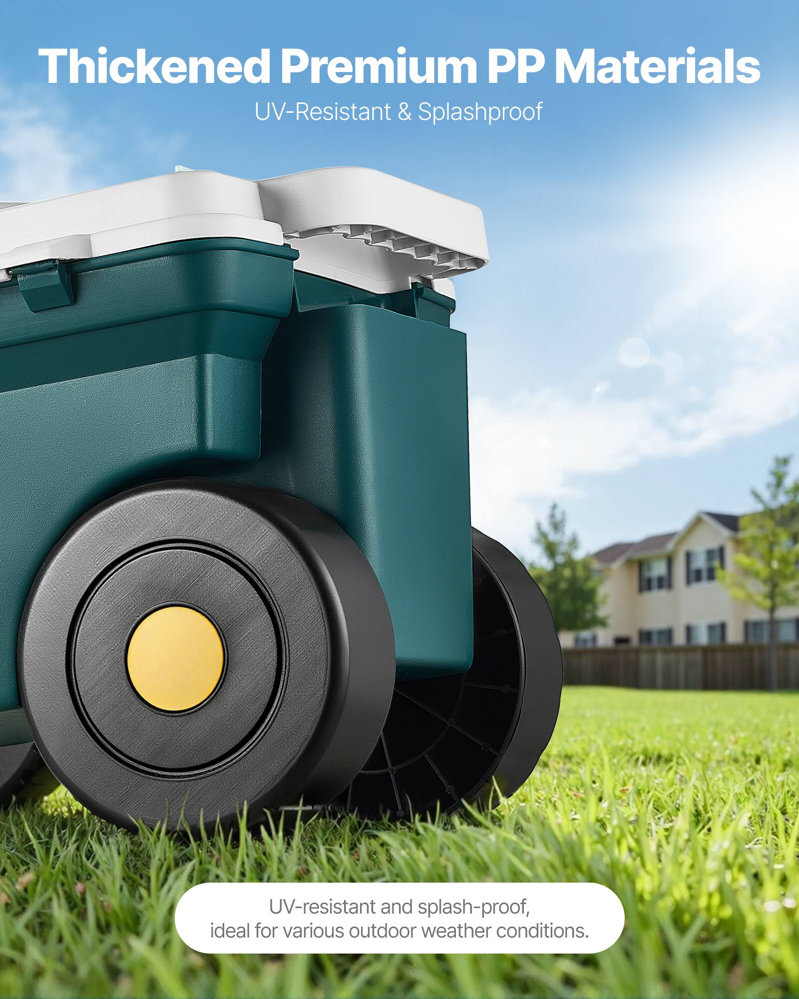 Thickened Premium PP Materials

UV-Resistant & Splashproof

UV-resistant and splash-proof, ideal for various outdoor weather conditions.