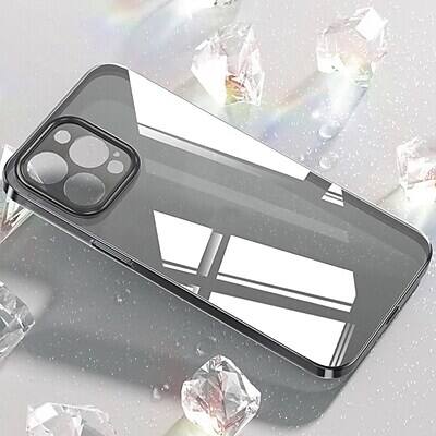 Alt View 4. SaharaCase - SaharaCase Hybrid-Flex Hard Shell Case, Tempered Glass Screen, Camera Protector for iPhone 15 Pro Max - Clear.