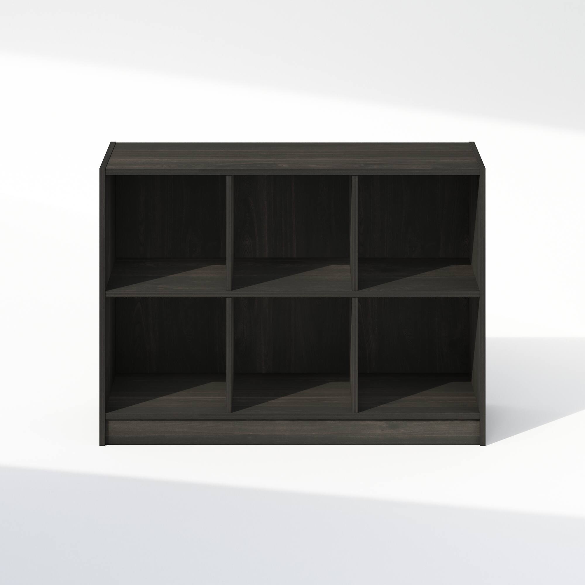 Alt View 1. Furinno - Basic 3x2 Cube Organizer Shelf Storage, Bookcase - Espresso.
