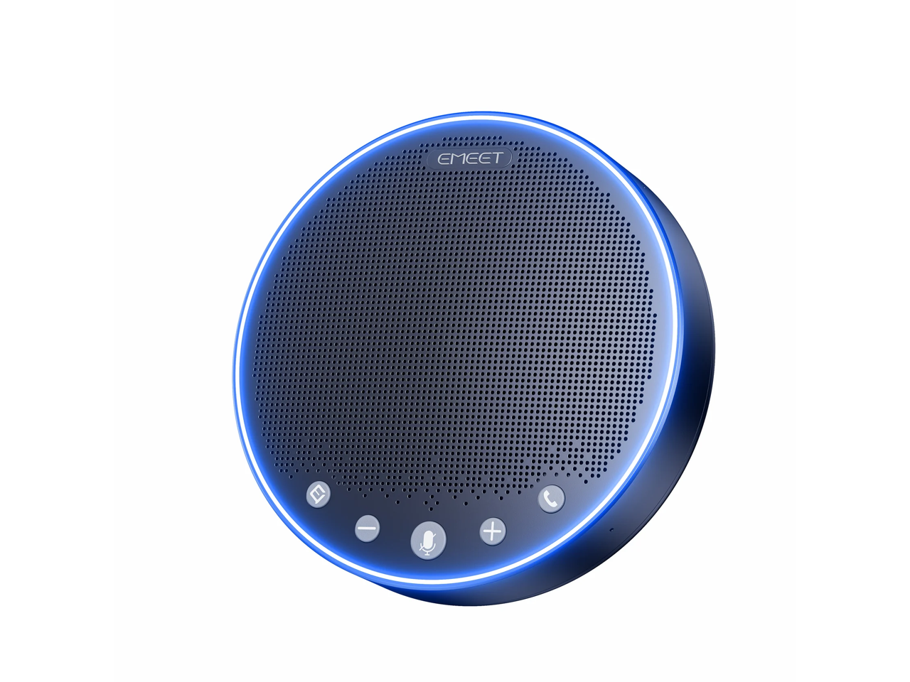Alt View 1. EMEET - EMEET OfficeCore M3 Bluetooth Speakerphone, 4-Mic 360° Pickup, 89dB, Full Duplex, Daisy-Chain - Black.