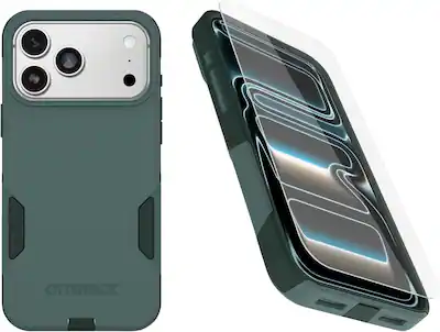 OtterBox - iPhone 17 Pro Max, Bundle: Commuter Series MagSafe Case & Screen Protector, Built-in magnets, Thin & Protective - Sagebrush (Green) OtterBox - iPhone 17 Pro Max, Bundle: Commuter Series MagSafe Case & Screen Protector, Built-in magnets, Thin & Protective - Sagebrush (Green)
