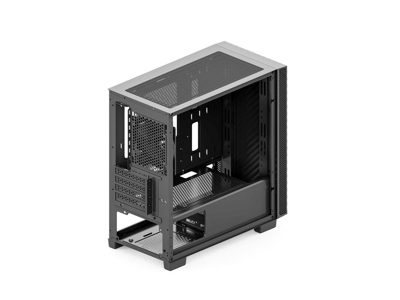 Alt View 7. Rosewill - Rosewill FBM-X5 Micro ATX Mini Tower Case with 400W PSU, 240/280mm AIO Support, USB 2.0/3.0, 1x 120mm Fan - Black.