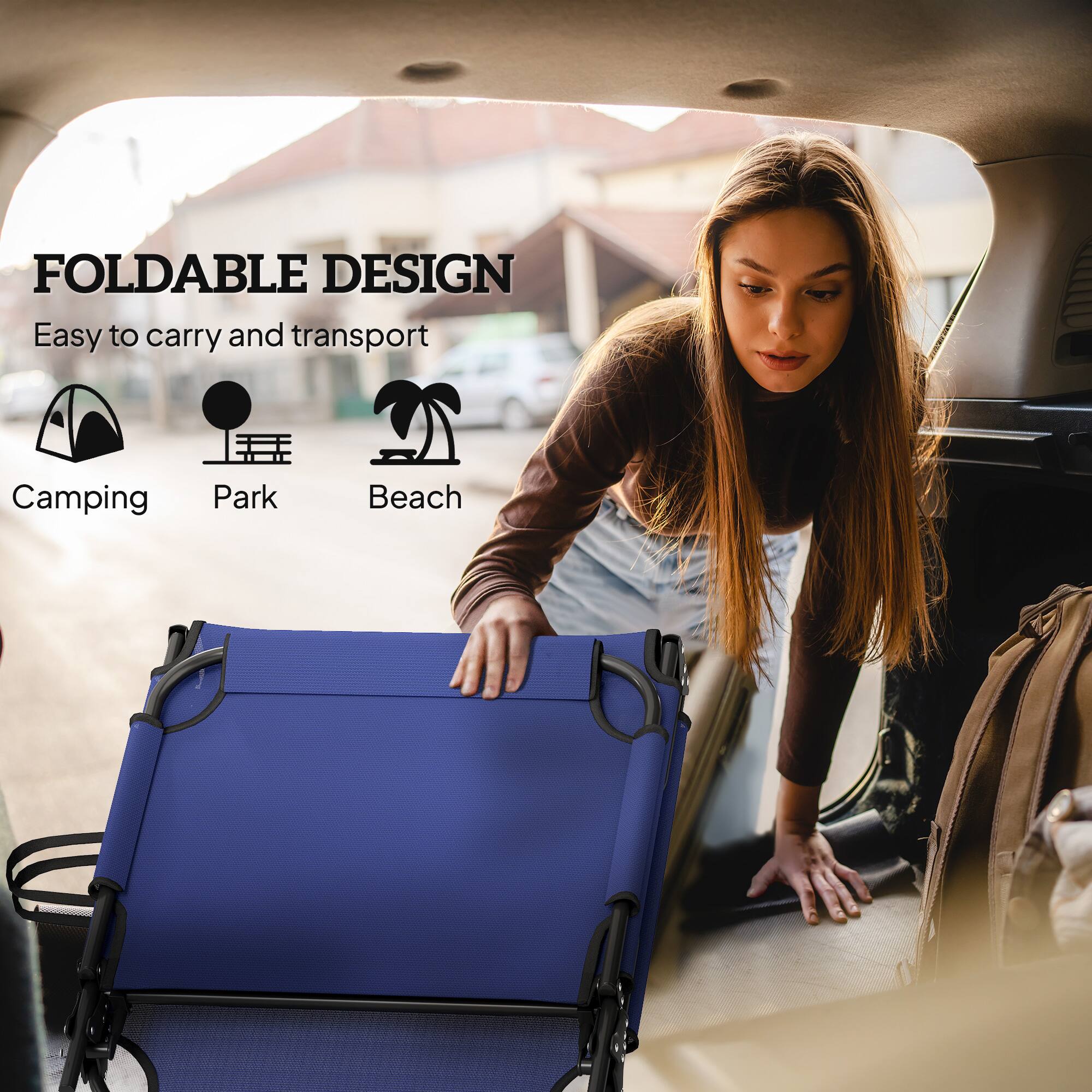 FOLDABLE DESIGN
Easy to carry and transport
Camping
Park
Beach