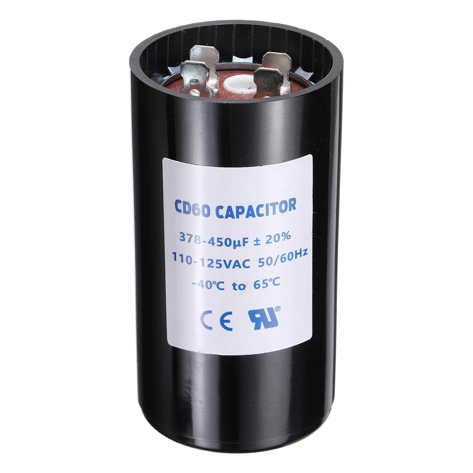 Unique Bargains - CD60 Capacitor 378-450 Mfd, 110-125 VAC Run Motor Start Capacitor 50/60Hz for Fan/Well Pump