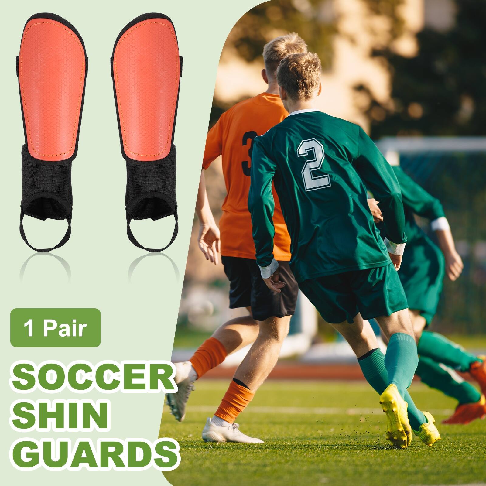 1 Pair SOCCER SHIN GUARDS