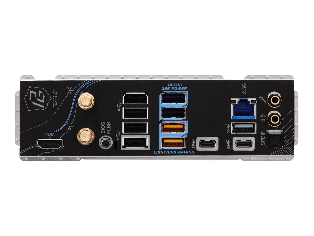 PHANTOM GAMING  
ULTRA USB POWER  
FLBK  
HDMI  
BIO  
LIGHTNING GAMING  
2.5G  
SPDIF