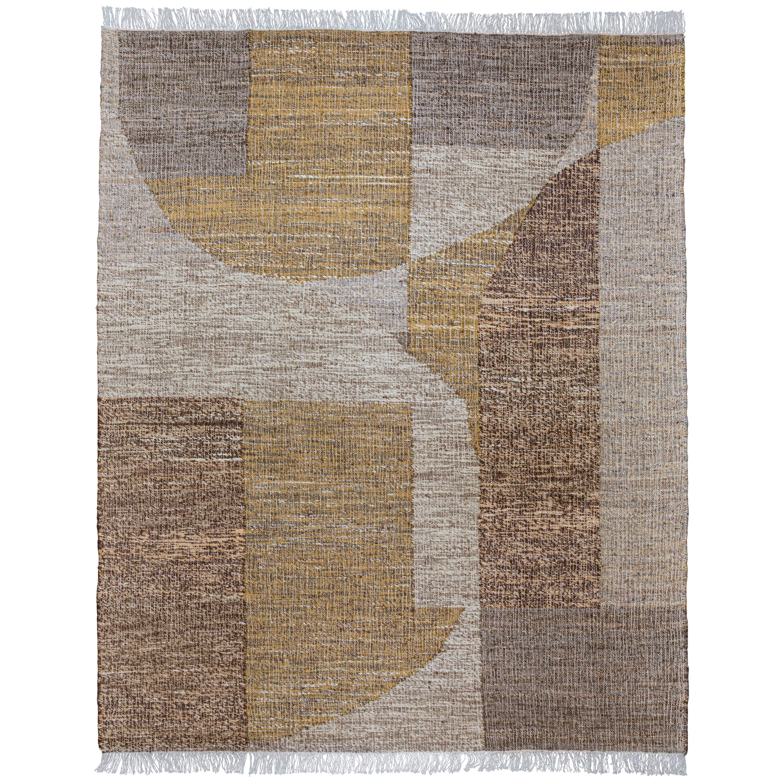 Angle. Simpli Home - Marlatt 8 x 10 Area Rug - Natural,Gold.