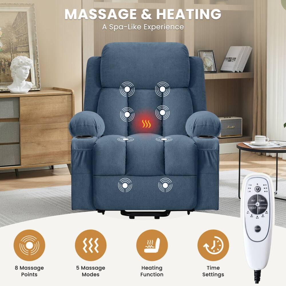 MASSAGE & HEATING  
A Spa-Like Experience

- 8 Massage Points
- 5 Massage Modes
- Heating Function
- Time Settings