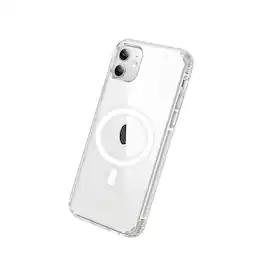 Qixxronics - Magnetic Case for iPhone 11 Cellphone Magnetic Cover Shockproof Slim Phone Case - Clear